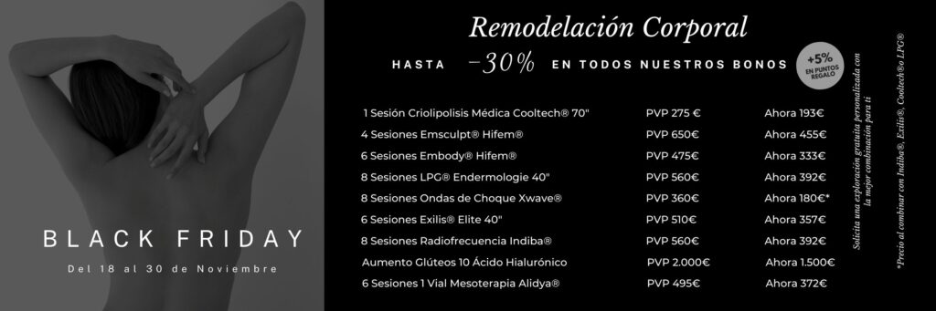 Ofertas LPG Emsculpt Criolipolisis Black Friday