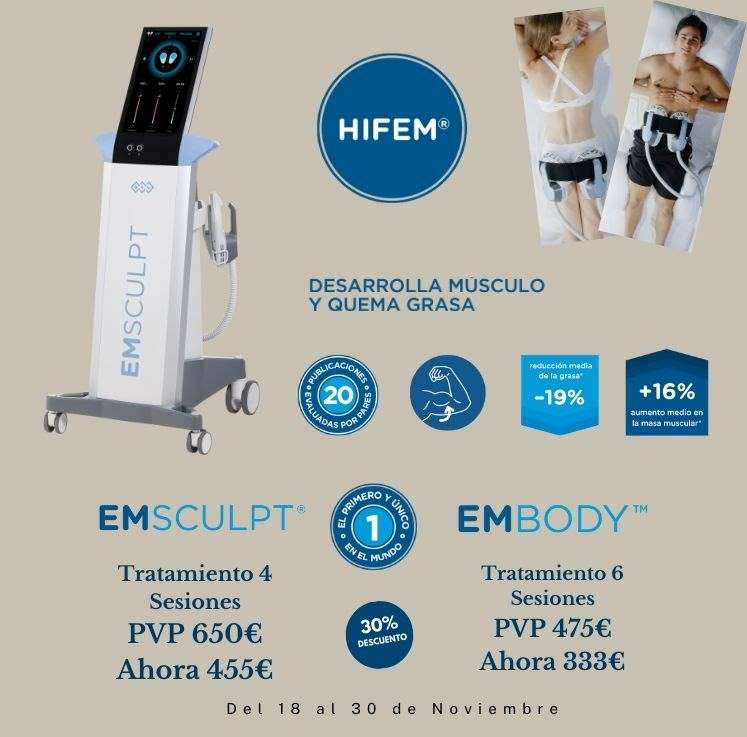 Oferta Emsculpt madrid balck friday Laser Natura